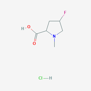 4-Fluoro-1-methylpyrrolidine-2-carboxylic acid hydrochloride