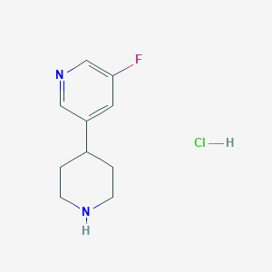 3-Fluoro-5-(piperidin-4-yl)pyridine hydrochloride