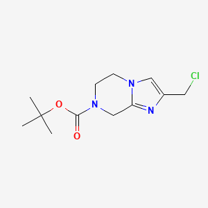 tert-butyl 2-(chloromethyl)-6,8-dihydro-5H-imidazo[1,2-a]pyrazine-7-carboxylate