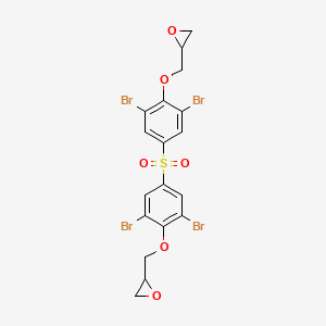 2-[(2,6-Dibromo-4-{[3,5-dibromo-4-(2-oxiranylmethoxy)phenyl]sulfonyl}phenoxy)methyl]oxirane