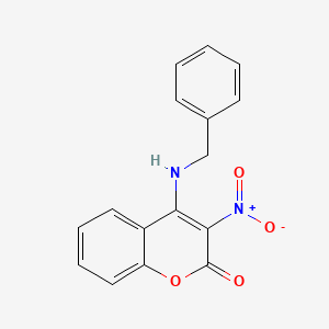 4-Benzylamino-3-nitrocoumarin