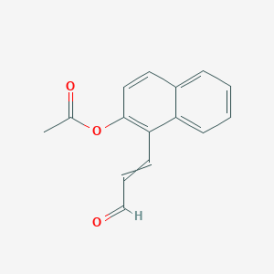 molecular formula C15H12O3 B11716735 1-(3-Oxo-1-propenyl)-2-naphthyl acetate 