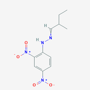 molecular formula C11H14N4O4 B11716770 1-(2,4-Dinitrophenyl)-2-(2-methylbutylidene)hydrazine 