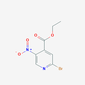 molecular formula C8H7BrN2O4 B11716776 Ethyl 2-bromo-5-nitroisonicotinate 