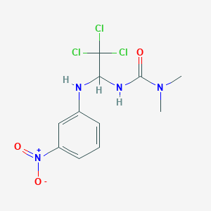 N,N-dimethyl-N'-{2,2,2-trichloro-1-[(3-nitrophenyl)amino]ethyl}urea