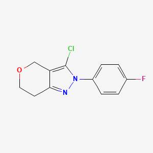 3-Chloro-2-(4-fluorophenyl)-2,4,6,7-tetrahydropyrano[4,3-c]pyrazole