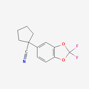 1-(2,2-Difluoro-1,3-benzodioxol-5-yl)cyclopentanecarbonitrile