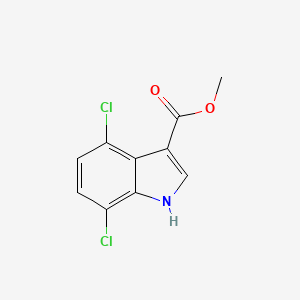 molecular formula C10H7Cl2NO2 B11716861 Methyl 4,7-Dichloroindole-3-carboxylate 