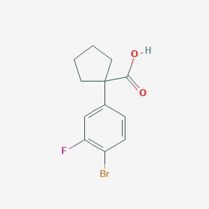 1-(4-Bromo-3-fluorophenyl)cyclopentanecarboxylic Acid