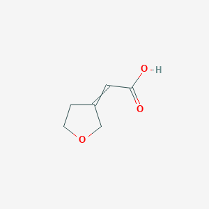 molecular formula C6H8O3 B11716870 2-(Oxolan-3-ylidene)acetic acid 