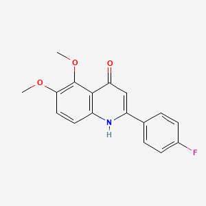 2-(4-Fluorophenyl)-5,6-dimethoxyquinolin-4(1H)-one