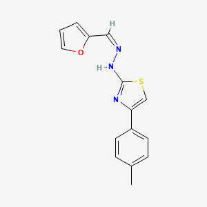 N-[(Z)-2-furylmethyleneamino]-4-(p-tolyl)thiazol-2-amine