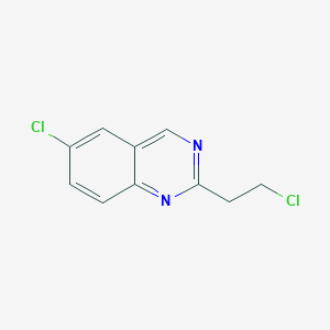 molecular formula C10H8Cl2N2 B11716912 6-Chloro-2-(2-chloroethyl)quinazoline 