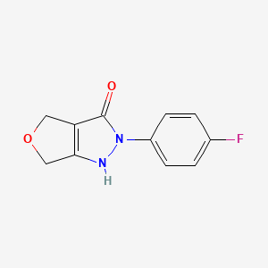 2-(4-fluorophenyl)-2H,4H,6H-furo[3,4-c]pyrazol-3-ol