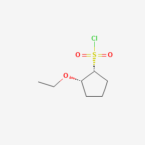 (1R,2S)-2-ethoxycyclopentane-1-sulfonyl chloride