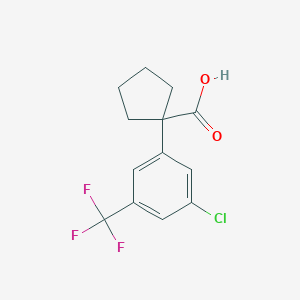 1-[3-Chloro-5-(trifluoromethyl)phenyl]cyclopentanecarboxylic Acid