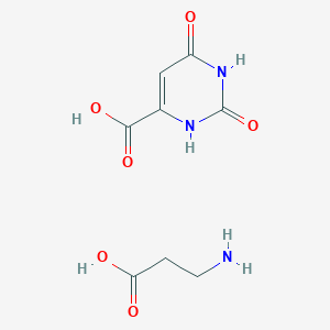 molecular formula C8H11N3O6 B11716995 2,6-Dioxo-1,2,3,6-tetrahydropyrimidine-4-carboxylic acid; 3-aminopropanoic acid 