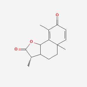 (3S)-3,5a,9-trimethyl-2H,3H,3aH,4H,5H,5aH,8H,9bH-naphtho[1,2-b]furan-2,8-dione