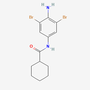 molecular formula C13H16Br2N2O B1171702 N-(4-amino-3,5-dibromophenyl)cyclohexanecarboxamide 