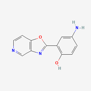 molecular formula C12H9N3O2 B1171703 4-Amino-2-[1,3]oxazolo[4,5-c]pyridin-2-ylphenol 