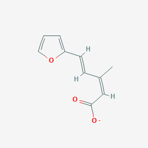 molecular formula C10H9O3- B11717060 (2Z,4E)-5-(furan-2-yl)-3-methylpenta-2,4-dienoate 