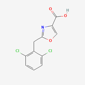 2-[(2,6-Dichlorophenyl)methyl]-1,3-oxazole-4-carboxylic acid