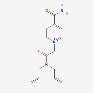 4-Carbamoyl-1-[2-(diprop-2-en-1-ylamino)-2-oxoethyl]pyridinium