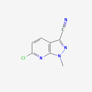 6-Chloro-1-methyl-pyrazolo[3,4-b]pyridine-3-carbonitrile