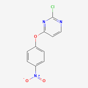 molecular formula C10H6ClN3O3 B1171709 2-Chloro-4-(4-nitrophenoxy)pyrimidine 