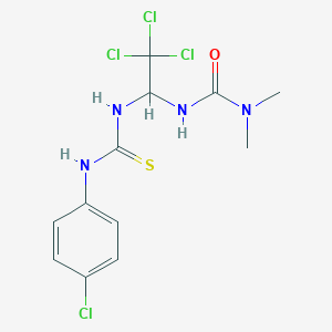 N,N-dimethyl-N'-(2,2,2-trichloro-1-{[(4-chloroanilino)carbothioyl]amino}ethyl)urea