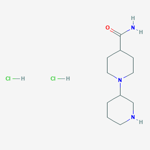 molecular formula C11H23Cl2N3O B11717119 [1,3'-Bipiperidine]-4-carboxamide dihydrochloride 