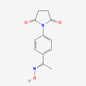 1-[4-(N-hydroxy-C-methylcarbonimidoyl)phenyl]pyrrolidine-2,5-dione