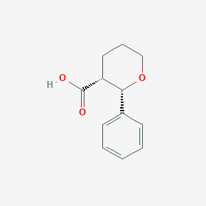 (2S,3R)-2-phenyloxane-3-carboxylic acid