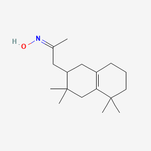 (E)-N-[1-(3,3,5,5-tetramethyl-1,2,3,4,5,6,7,8-octahydronaphthalen-2-yl)propan-2-ylidene]hydroxylamine