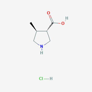 (3S,4S)-4-Methylpyrrolidine-3-carboxylic acid hydrochloride