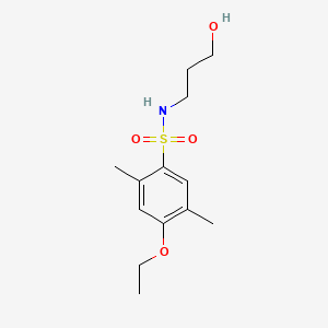molecular formula C13H21NO4S B1171720 4-ethoxy-N-(3-hydroxypropyl)-2,5-dimethylbenzenesulfonamide 