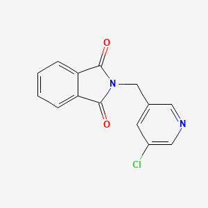 molecular formula C14H9ClN2O2 B11717214 2-[(5-Chloro-3-pyridyl)methyl]isoindoline-1,3-dione CAS No. 2006278-00-6