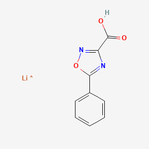 molecular formula C9H6LiN2O3 B11717236 5-Phenyl-1,2,4-oxadiazole-3-carboxylic acid lithium 