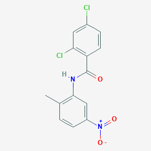 molecular formula C14H10Cl2N2O3 B11717291 2,4-dichloro-N-(2-methyl-5-nitrophenyl)benzamide 