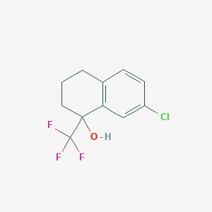 7-Chloro-1-hydroxy-1-(trifluoromethyl)-1,2,3,4-tetrahydronaphthalene