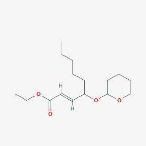 ethyl (2E)-4-(oxan-2-yloxy)non-2-enoate