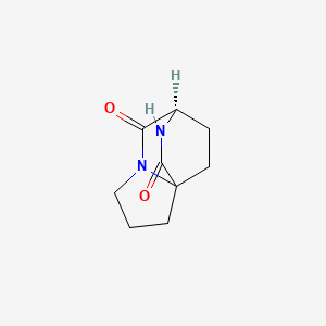 molecular formula C9H12N2O2 B1171737 (3R)-tetrahydro-6H-3,8a-Ethanopyrrolo[1,2-a]pyrazine-1,4-dione CAS No. 160814-68-6