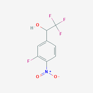 2,2,2-Trifluoro-1-(3-fluoro-4-nitrophenyl)ethan-1-ol