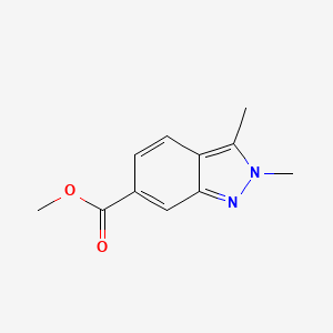 molecular formula C11H12N2O2 B11717422 methyl 2,3-dimethyl-2H-indazole-6-carboxylate CAS No. 1638764-86-9