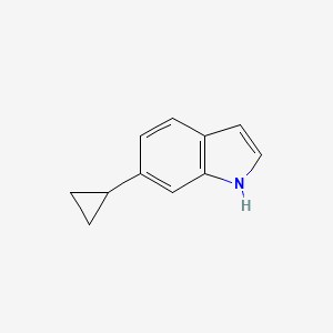 molecular formula C11H11N B11717432 6-Cyclopropyl-1H-indole 