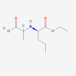 2-{[(2R)-1-ethoxy-1-oxopentan-2-yl]amino}propanoic acid