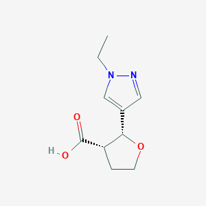 (2R,3S)-2-(1-ethyl-1H-pyrazol-4-yl)oxolane-3-carboxylic acid