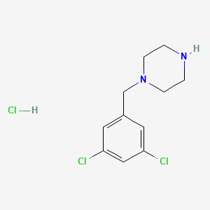 1-[(3,5-Dichlorophenyl)methyl]piperazine hydrochloride