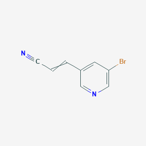 3-(5-Bromopyridin-3-yl)prop-2-enenitrile