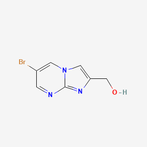 molecular formula C7H6BrN3O B11717550 6-Bromoimidazo[1,2-a]pyrimidine-2-methanol 